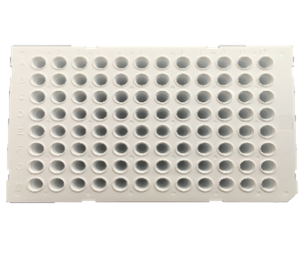  White 96-Well PCR Plate, 0.1ml, Semi-Skirted